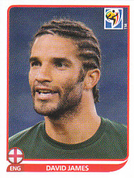 David James England samolepka Panini World Cup 2010 #184